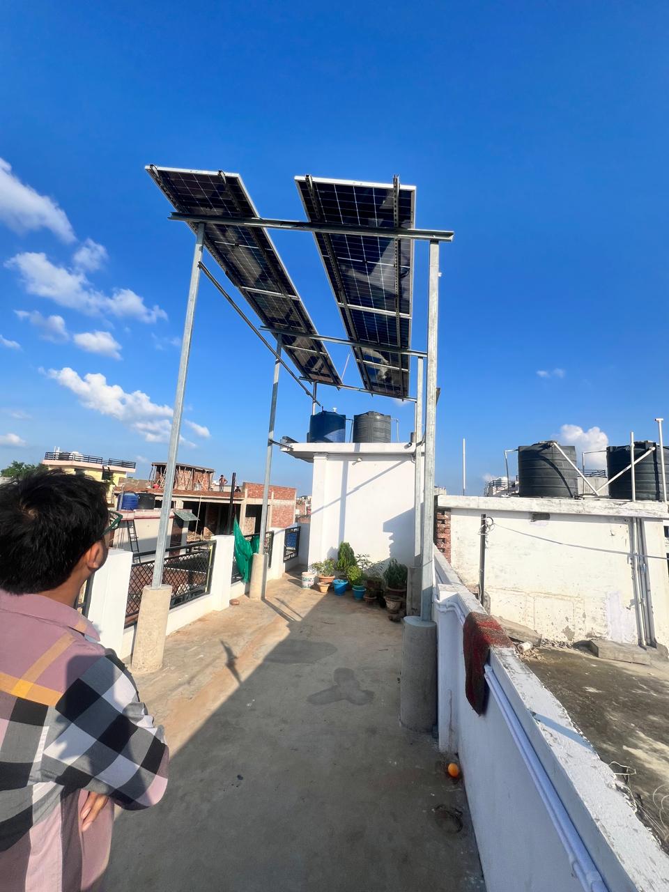 Ground mount solar array Allahabad